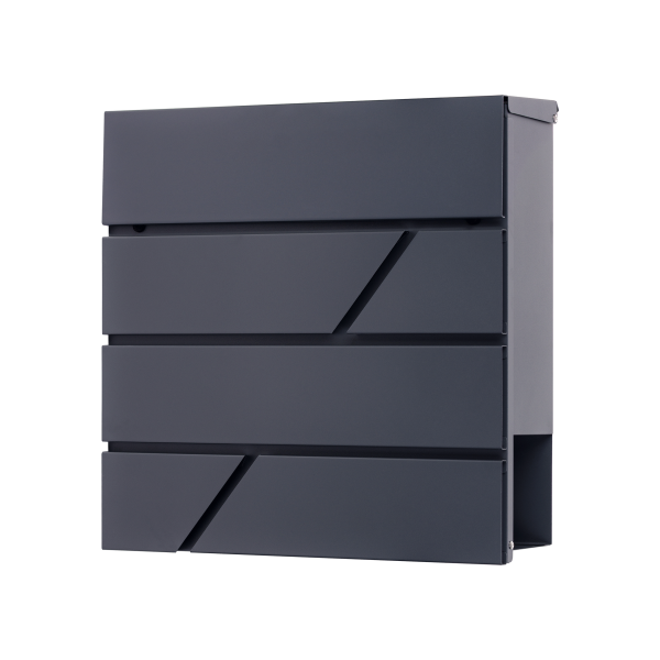 PALAWAN mailbox with newspaper holder, anthracite PALAWAN mailbox with newspaper holder, anthracite